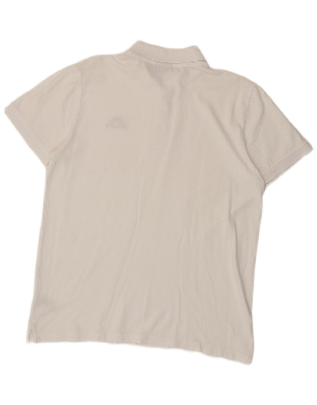 Kappa Mens Polo Shirt XL White Cotton