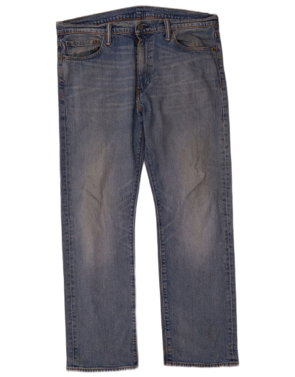 Levi's Herre 504 lige jeans W36 L30 blå bomuld