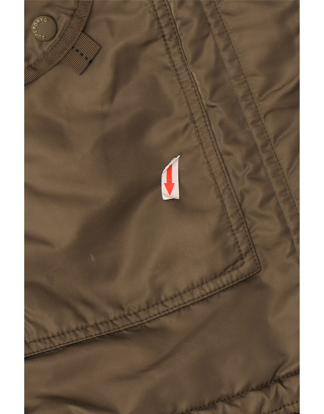 Giacca Parka da donna con cappuccio Superdry UK 10 Small Verde Poliestere