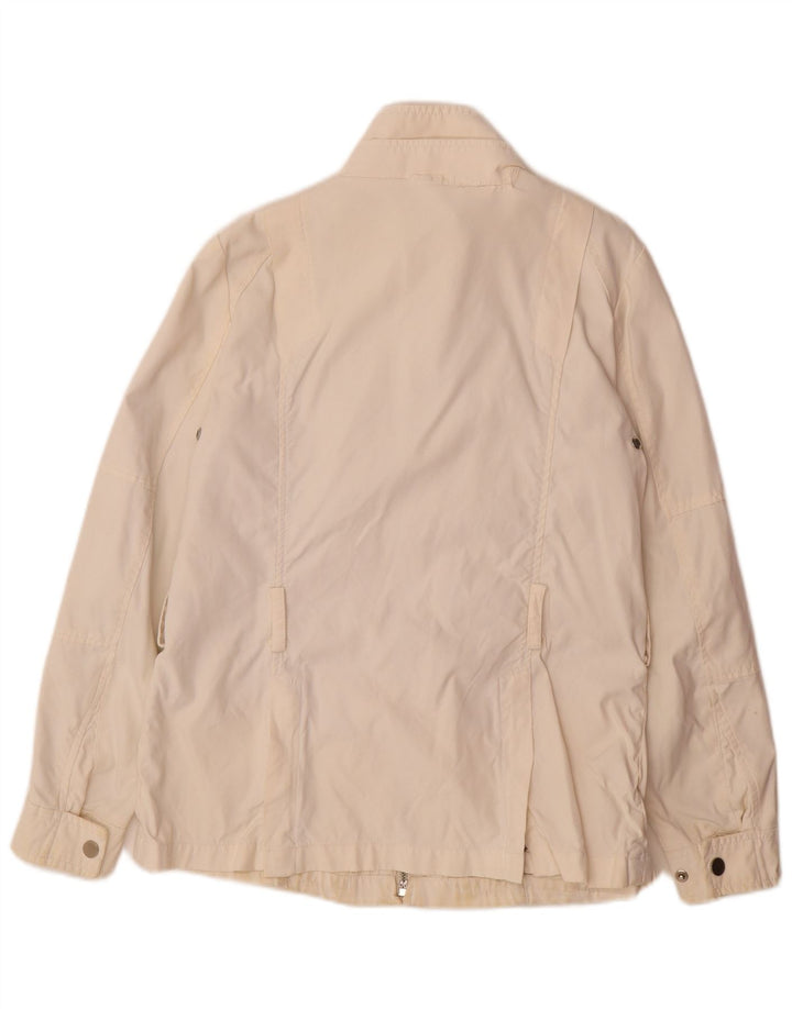 Zara Γυναικείο Utility Jacket UK 16 Large Off White Nylon
