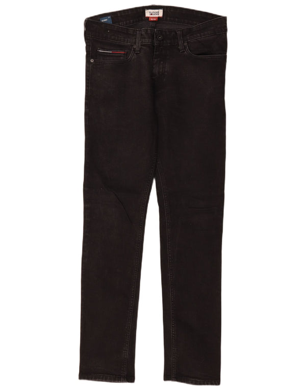 Tommy Hilfiger Mens Skinny Jeans W32 L32 Black Cotton