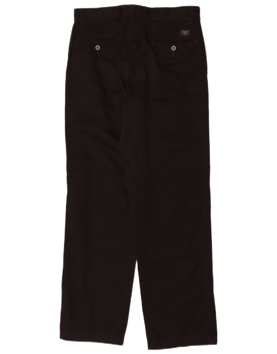 Dockers Mens Khakis Straight Chino Trousers W32 L32 Black
