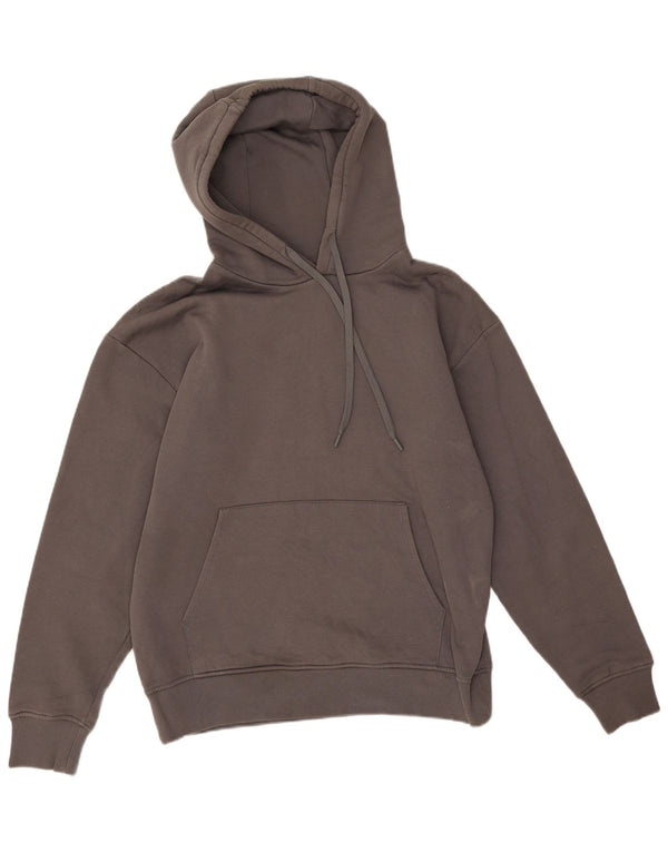 Zara Mens Hoodie Jumper Medium Grey Cotton