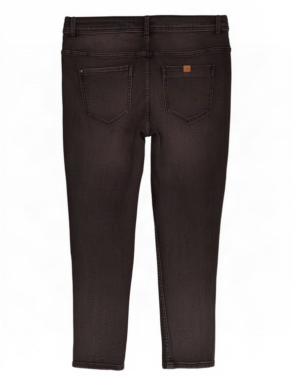 Calça jeans skinny feminina Zara EU 46 XL W36 L27 algodão cinza