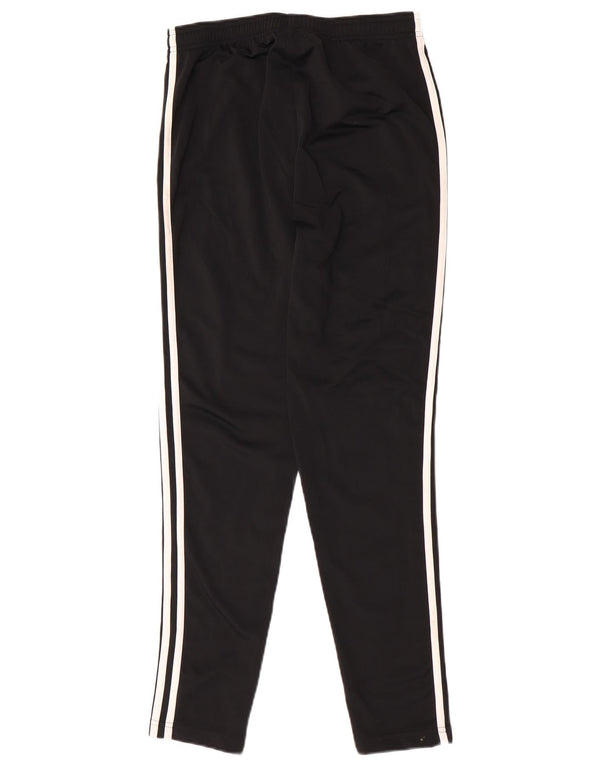 Adidas Boys Slim Fit Tracksuit Trousers 13-14 Years Black Polyester