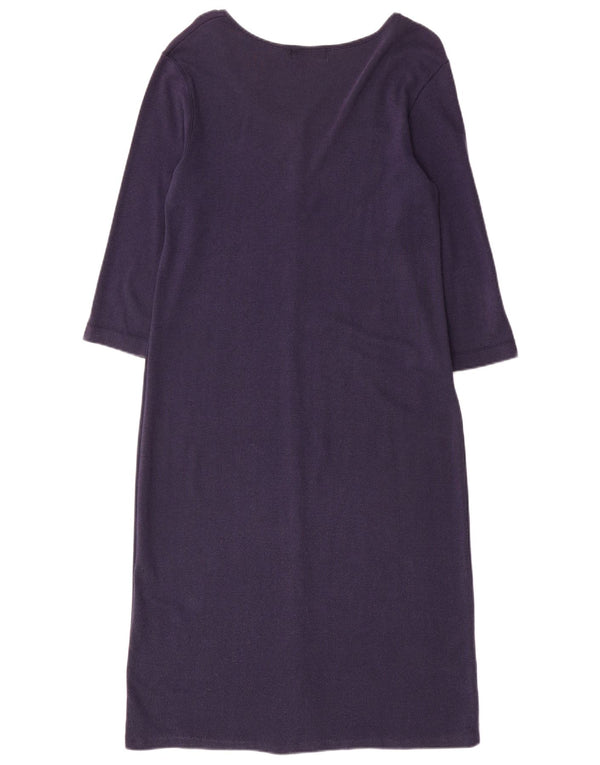 Ralph Lauren Womens Petite 3/4 Sleeve Maxi Dress UK 10 Small Navy Blue