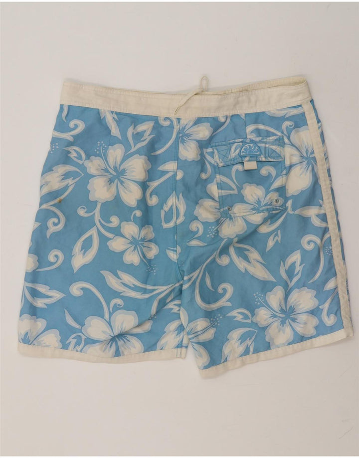 Sundek Mens Swimming Shorts XL  Blue Floral
