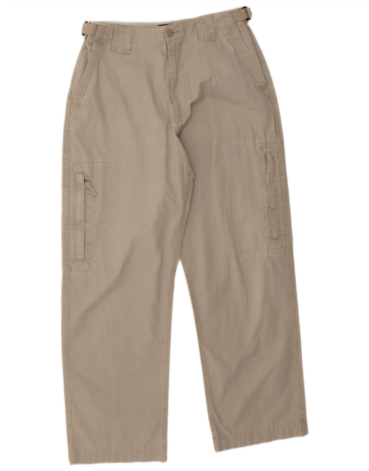 Pantaloni cargo affusolati Marks & Spencer da uomo blu Harbour W34 L31 grigi