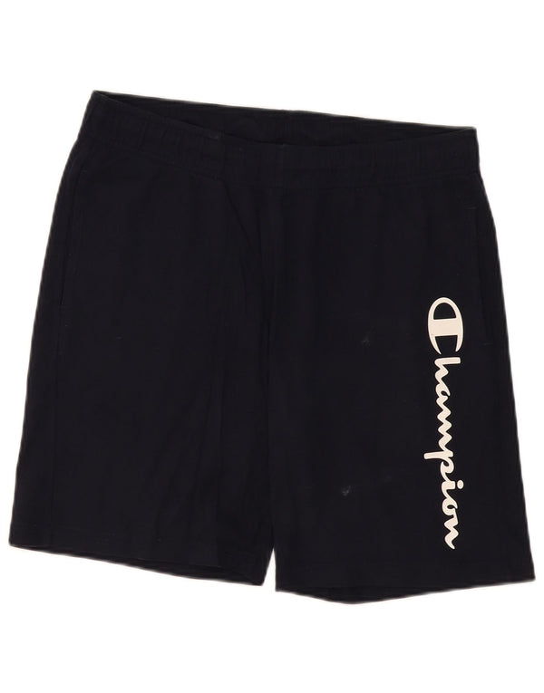 Pantaloncini sportivi grafici da uomo Champion grandi blu navy