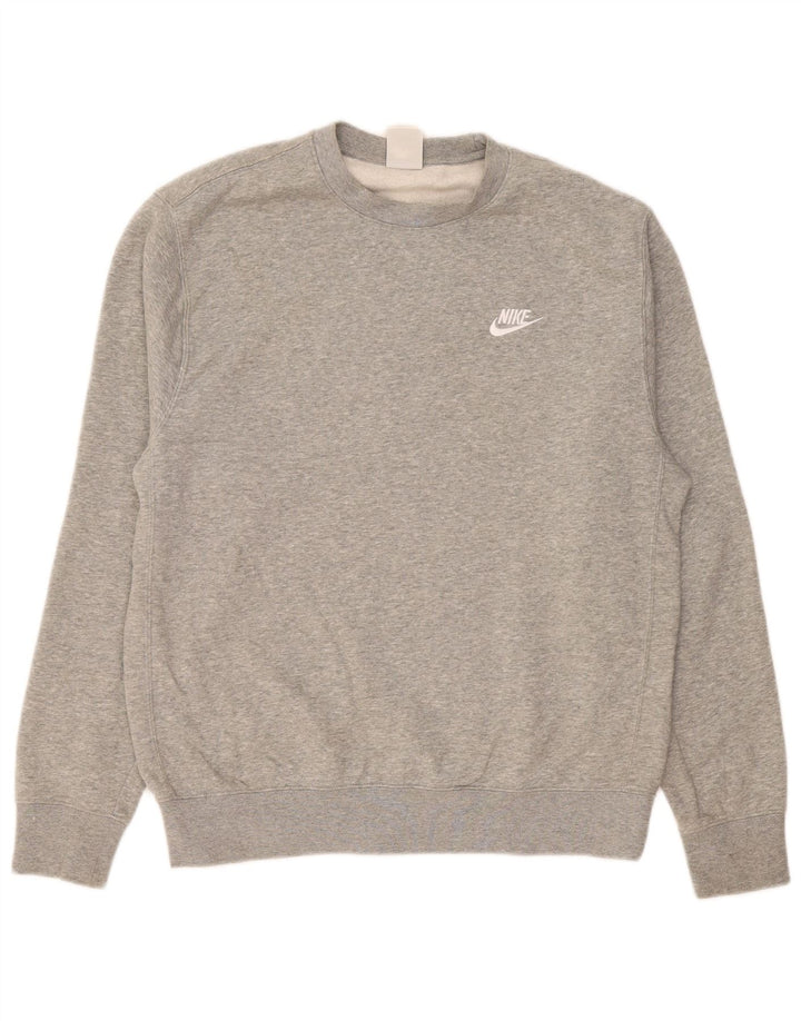 Nike Sweat-shirt en coton gris moyen pour homme