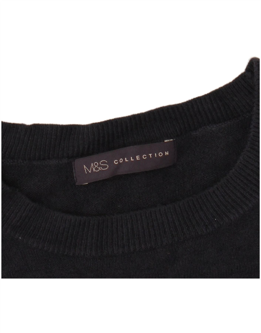 Marks & Spencer Dame sweater med rund hals DK 14 Medium Navy Blue