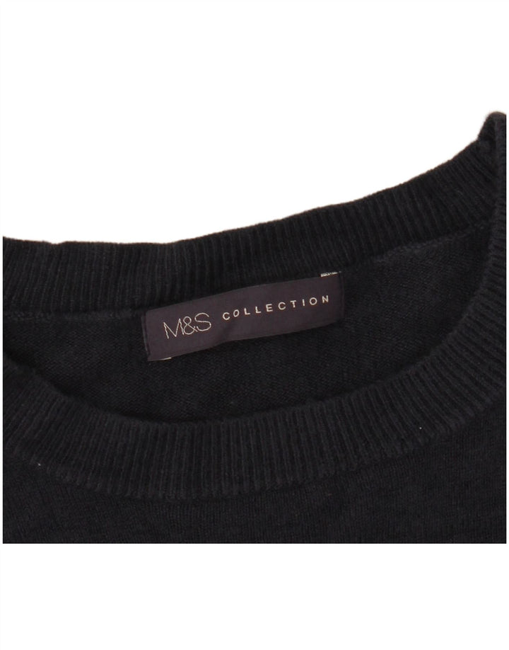 Marks & Spencer Dame sweater med rund hals DK 14 Medium Navy Blue