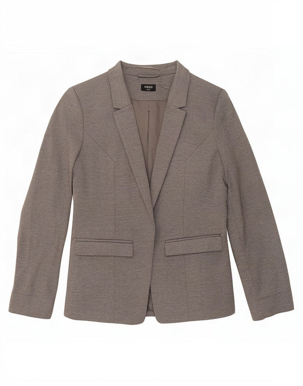 Oasis Γυναικείο Open Blazer Jacket UK 12 Medium Grey Polyester