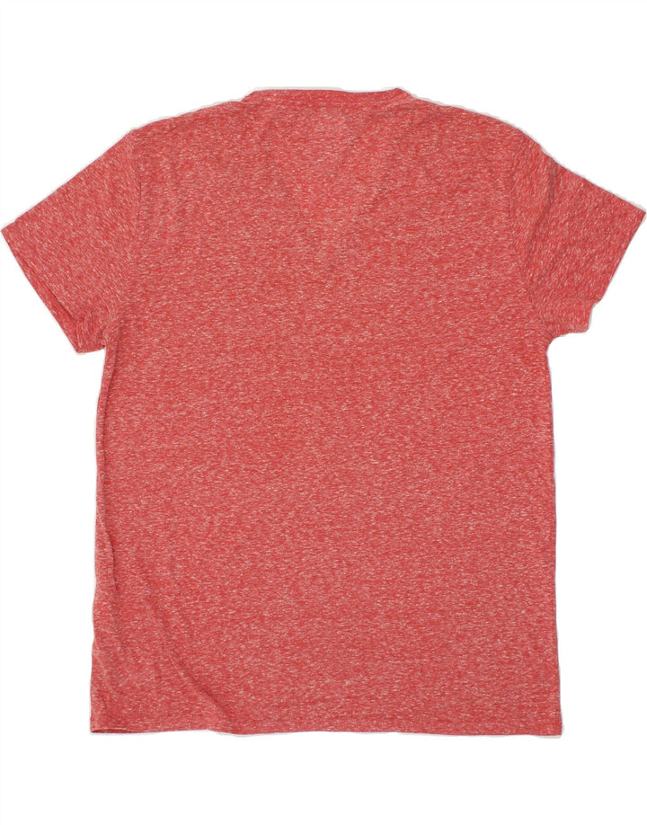 TOMMY HILFIGER Mens Regular Fit T-Shirt Top Large Red Flecked Polyester Vintage Tommy Hilfiger and Second-Hand Tommy Hilfiger from Messina Hembry 