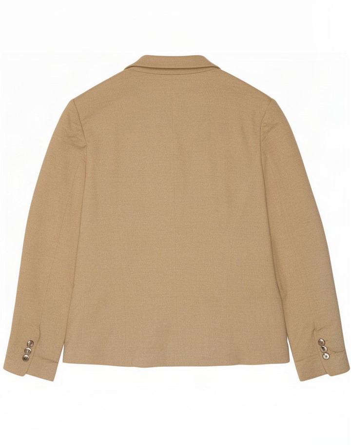 Giacca blazer a 1 bottone da donna Zara UK 18 XL Poliestere screziato beige