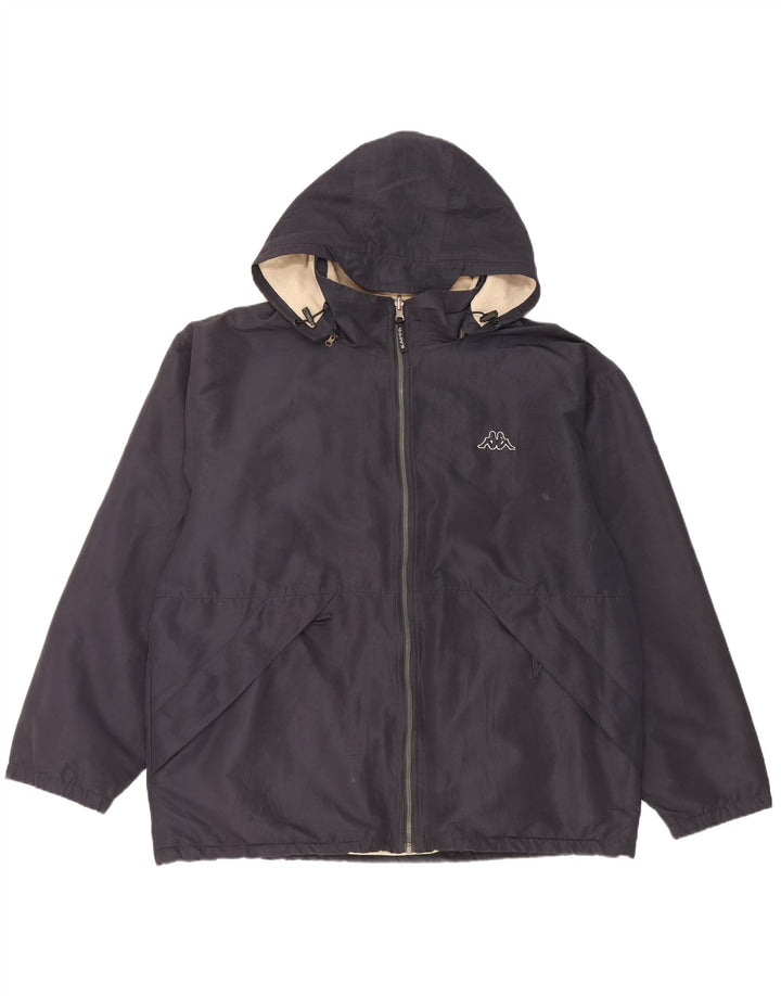 Kappa Chaqueta reversible con capucha para hombre UK 40 Large Poliéster azul marino