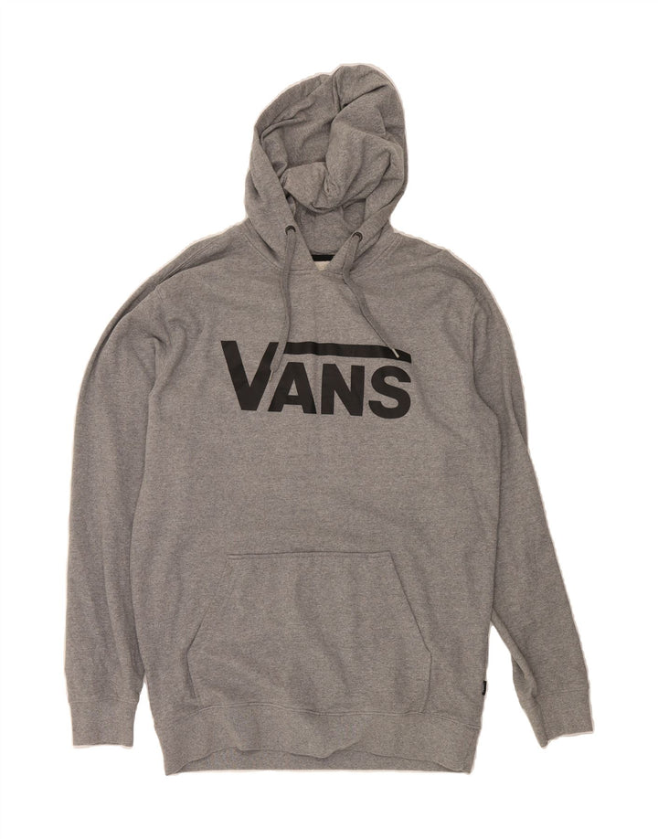 VANS Womens Graphic Hoodie Jumper UK 18 XL Grey Cotton Vintage Vans and Second-Hand Vans from Messina Hembry 