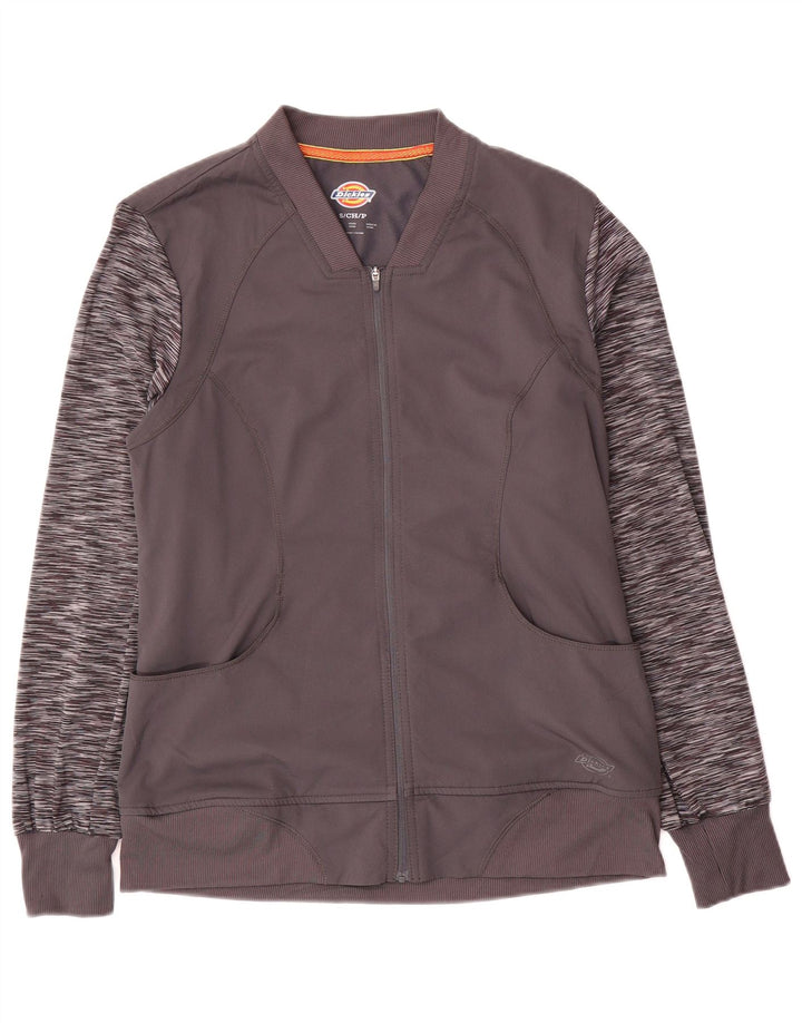 Dickies Mens Tracksuit Top Jacket Small Grey Flecked Polyester