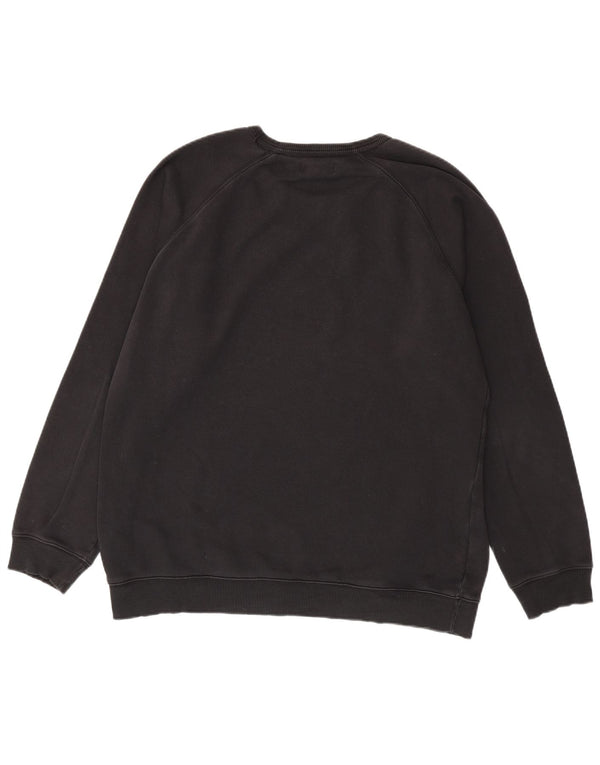 Felpa grafica da uomo Adidas Jumper XL in cotone nero