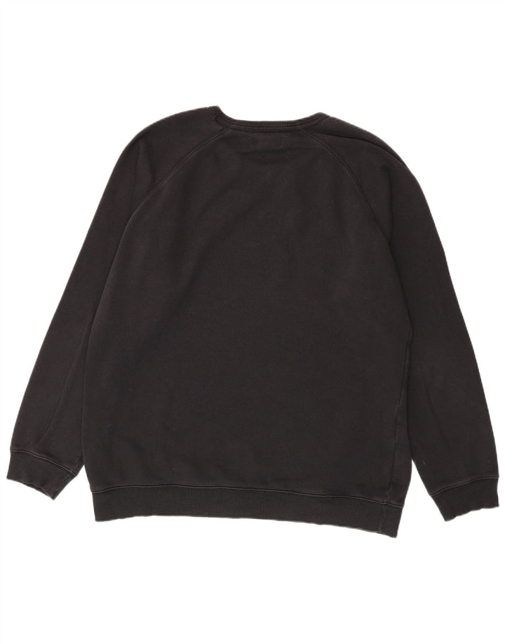 Adidas Mens Graphic Sweatshirt Jumper XL Black Cotton