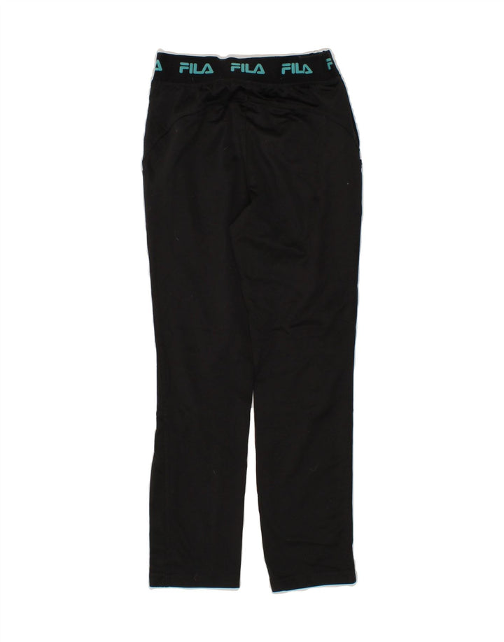 FILA Girls Tracksuit Trousers 7-8 Years  Black Polyester Vintage Fila and Second-Hand Fila from Messina Hembry 