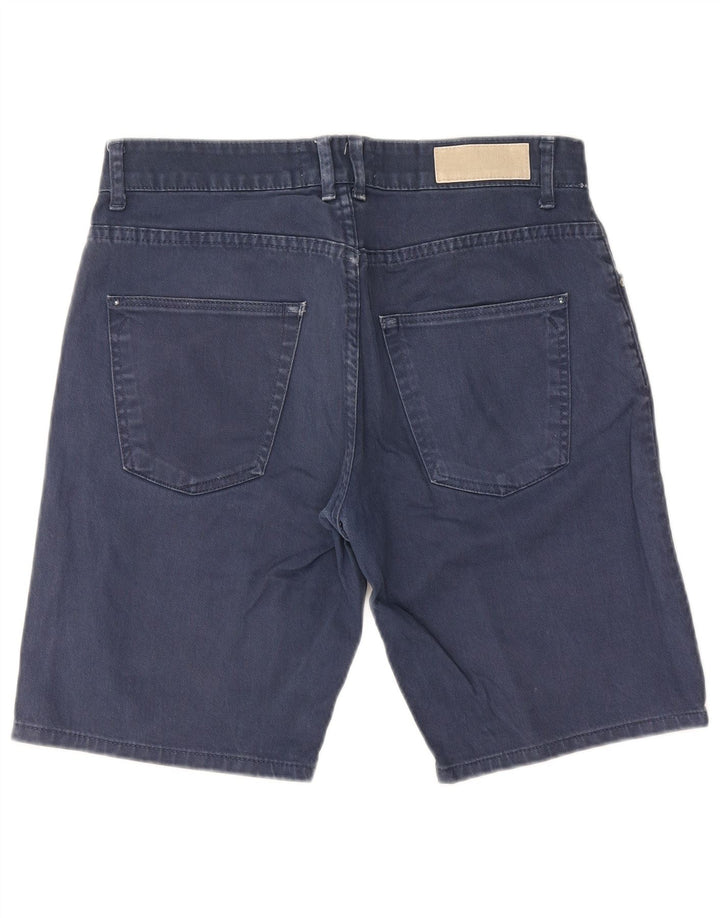 Zara Herre Denim Shorts EU 40 Medium W31 Navy Blue