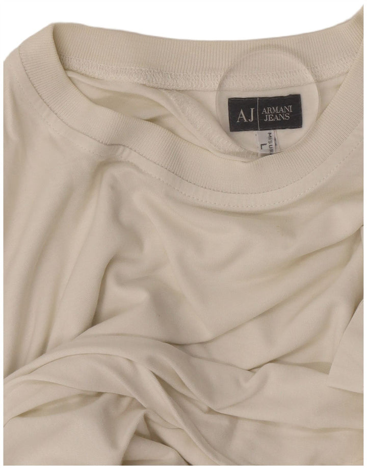 T-shirt da uomo Armani Jeans Top grande bianca
