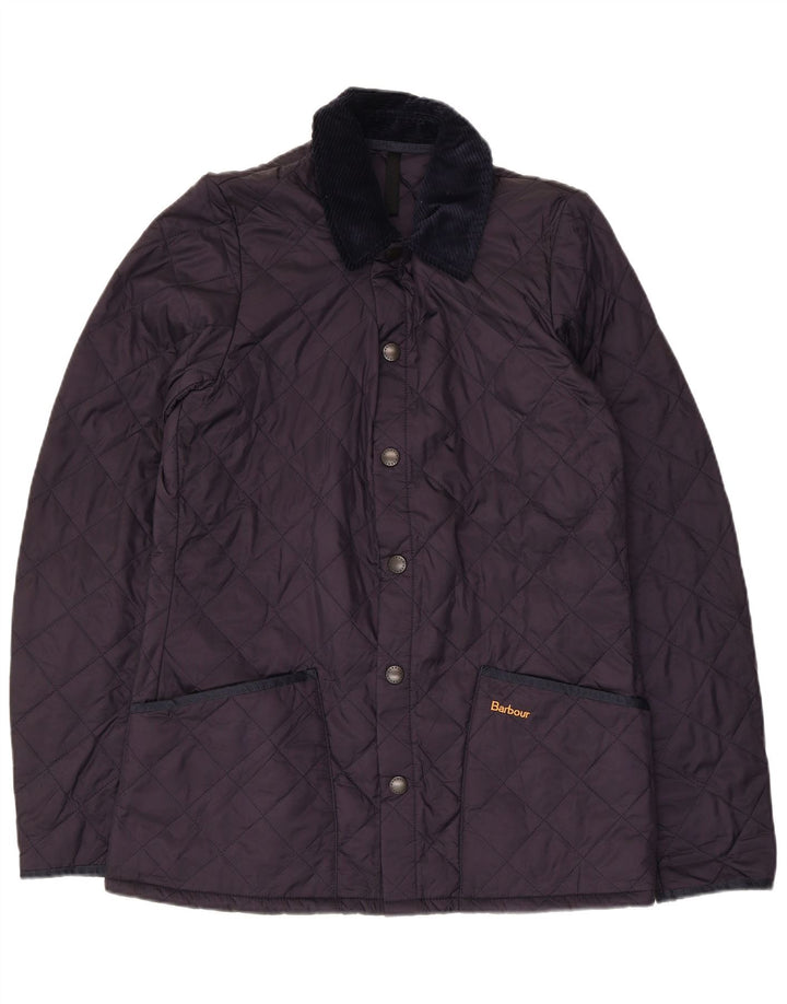 Barbour Mens Quilted Jacket UK 36 Small Navy Blue