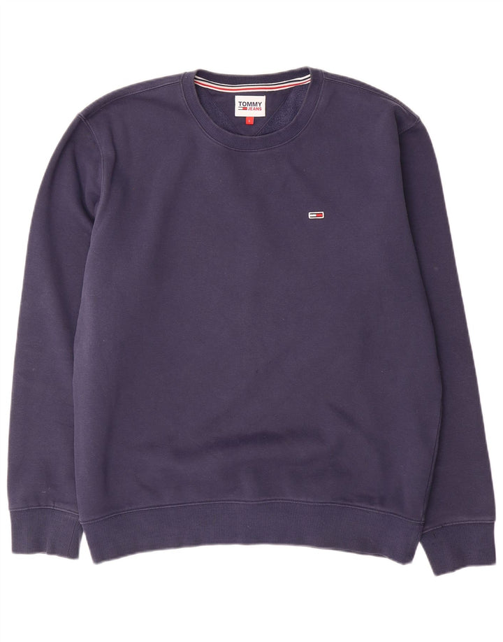 Tommy Hilfiger Herre Sweatshirt Jumper Stor Marineblå Bomuld