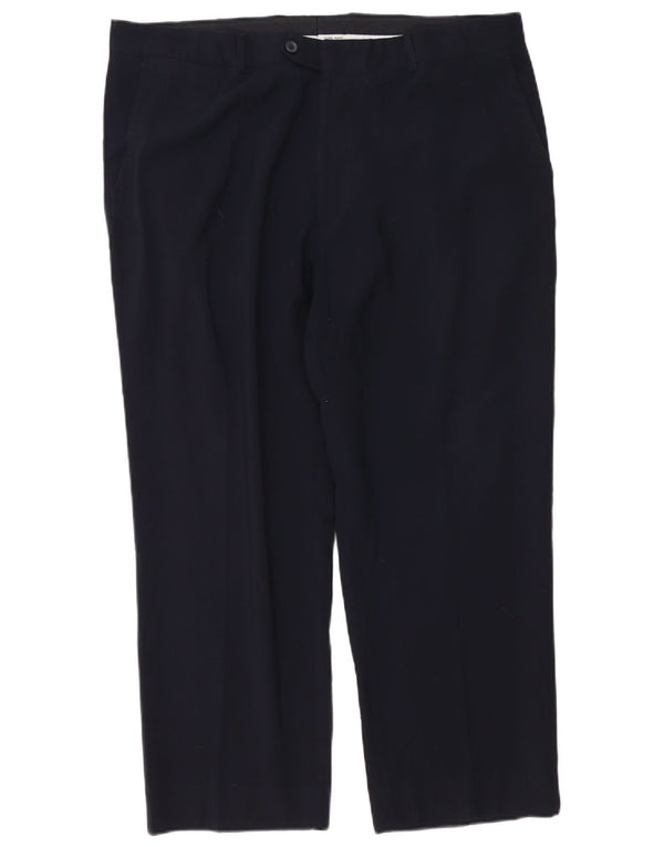 Zara Ανδρικό ίσιο παντελόνι Chino EU 50 2XL W40 L28 Navy Blue Polyester