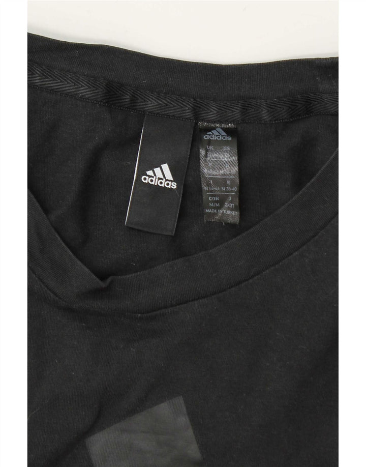 Adidas Womens Graphic T-Shirt Top UK 12/14 Medium Grey