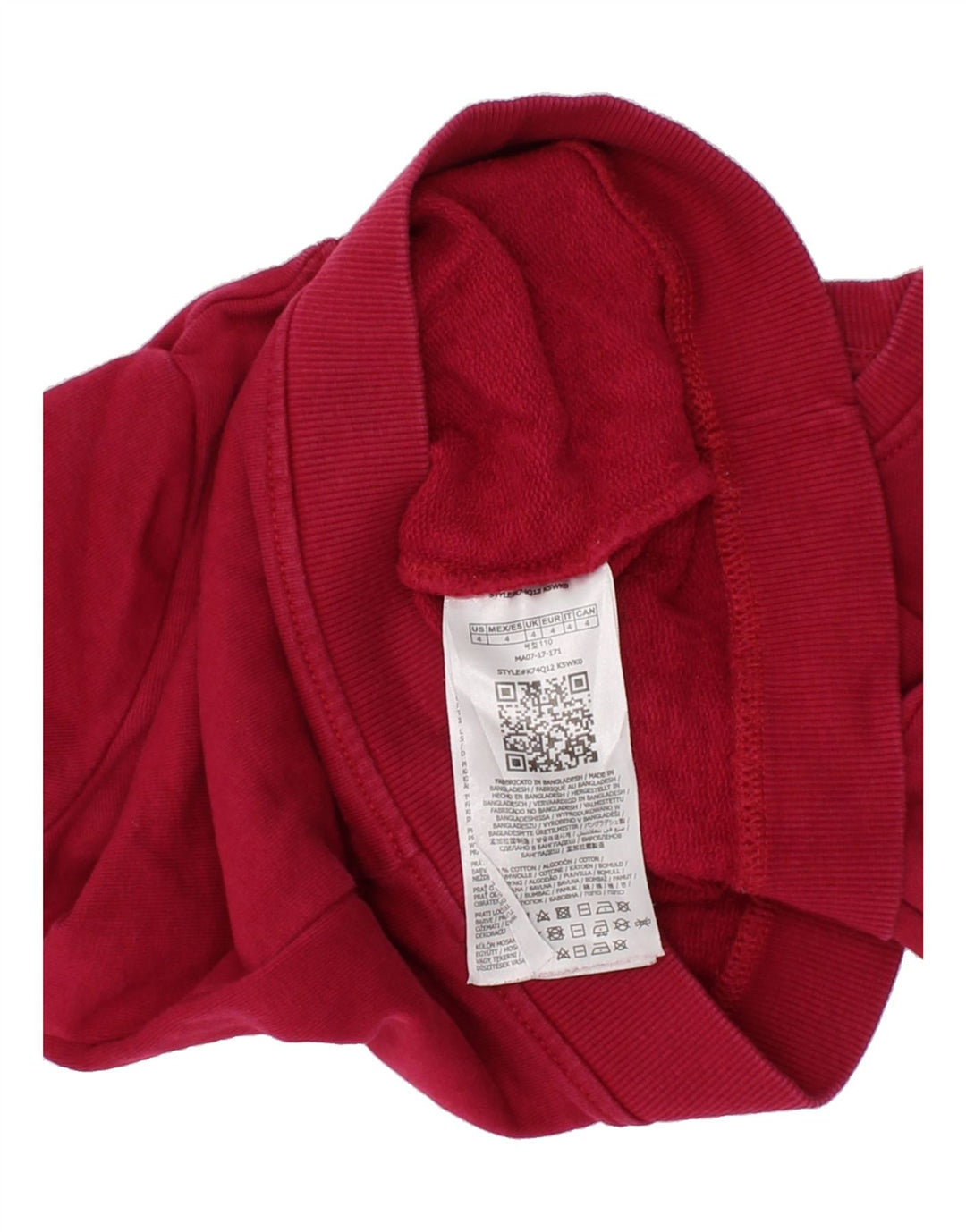 GUESS Girls Graphic Sweatshirt Jumper 3-4 Years Red Cotton Vintage Guess and Second-Hand Guess from Messina Hembry 