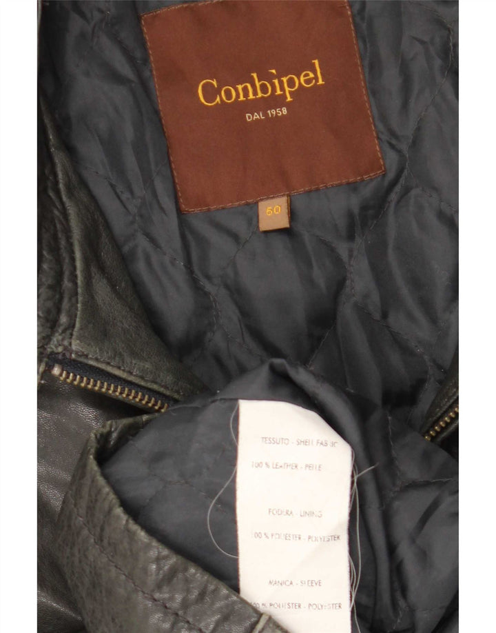 Jaqueta de motociclista feminina Conbipel IT 54 2XL couro preto