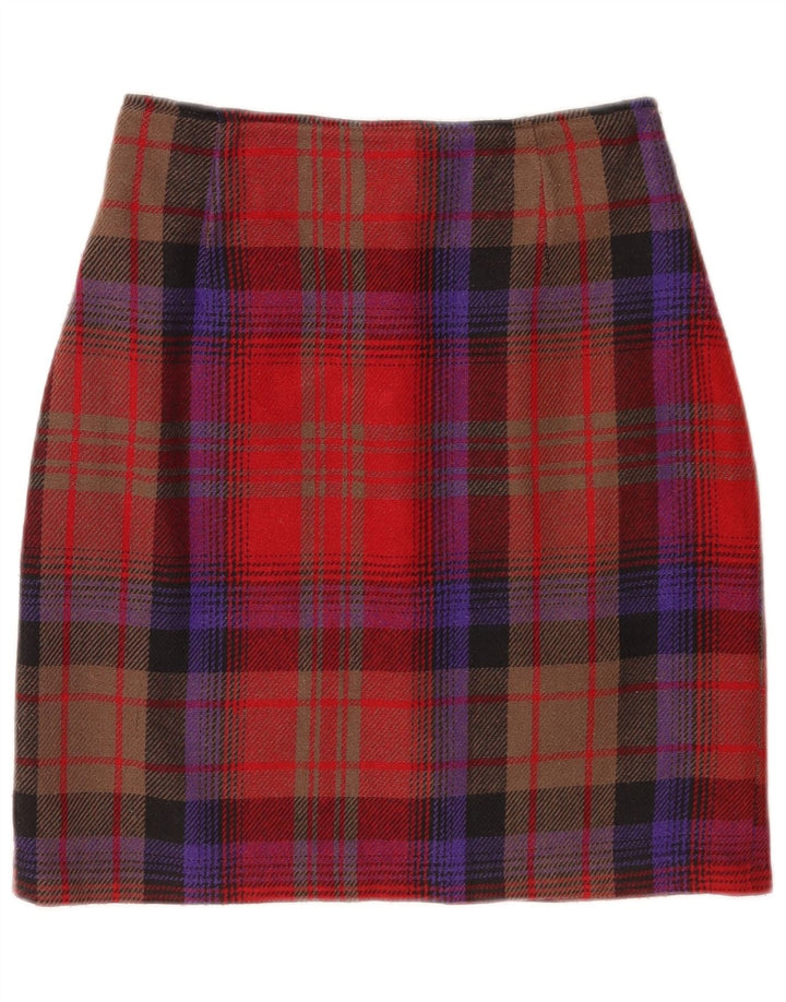 St. Bernard Womens Pencil Skirt UK 12 Medium W24 Multicoloured Plaid