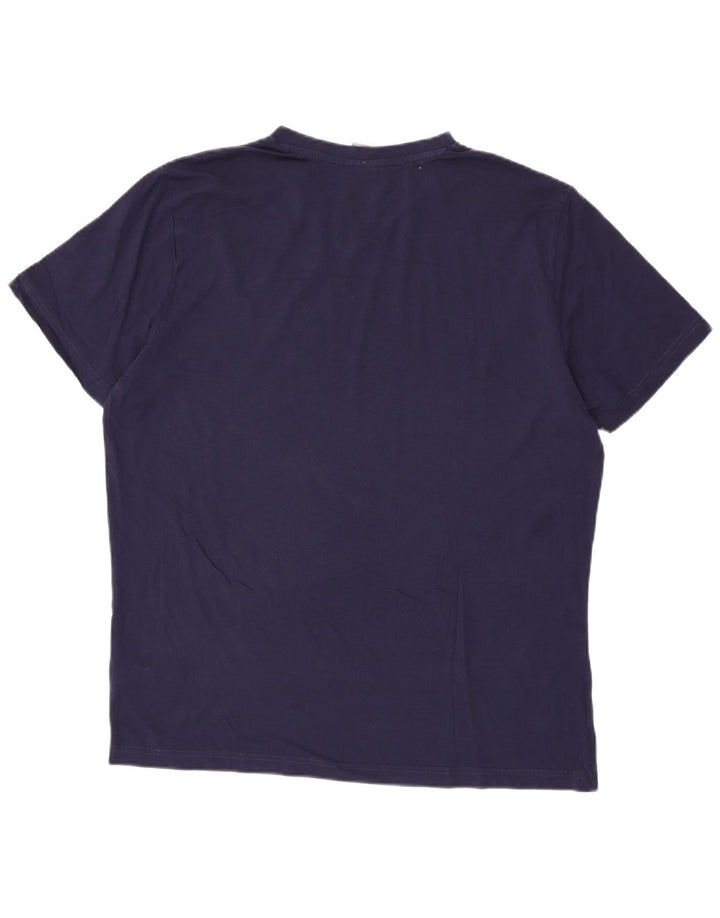 PUMA Mens T-Shirt Top XL Navy Blue Cotton