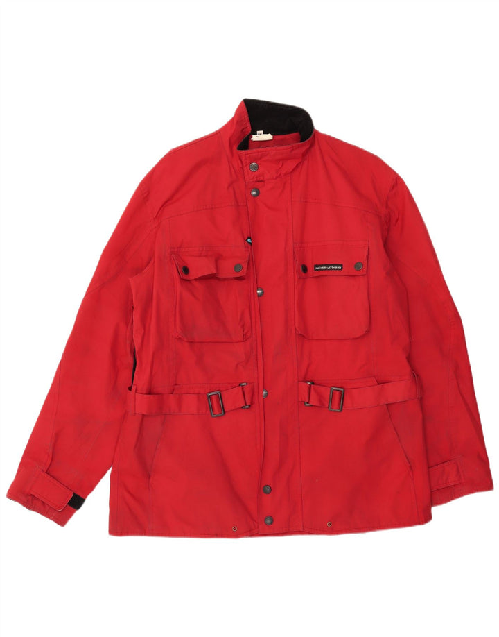 Tucano Urbano Herren Utility Jacke UK 44 2XL Rot Polyester