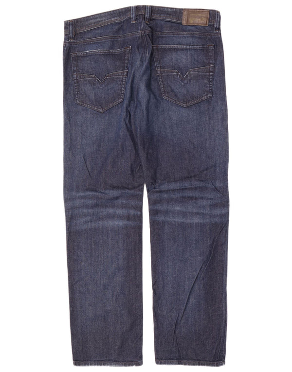 Мужские прямые джинсы Diesel W36 L32 синие, хлопок