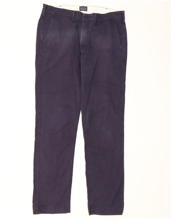 Calça jeans reta masculina Levi's W34 L34 algodão azul marinho