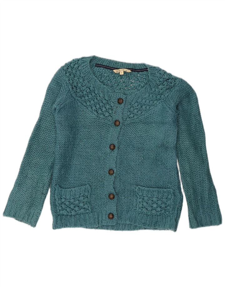 Fat Face Womens Cardigan Sweater UK 8 Small Blue Acrylic