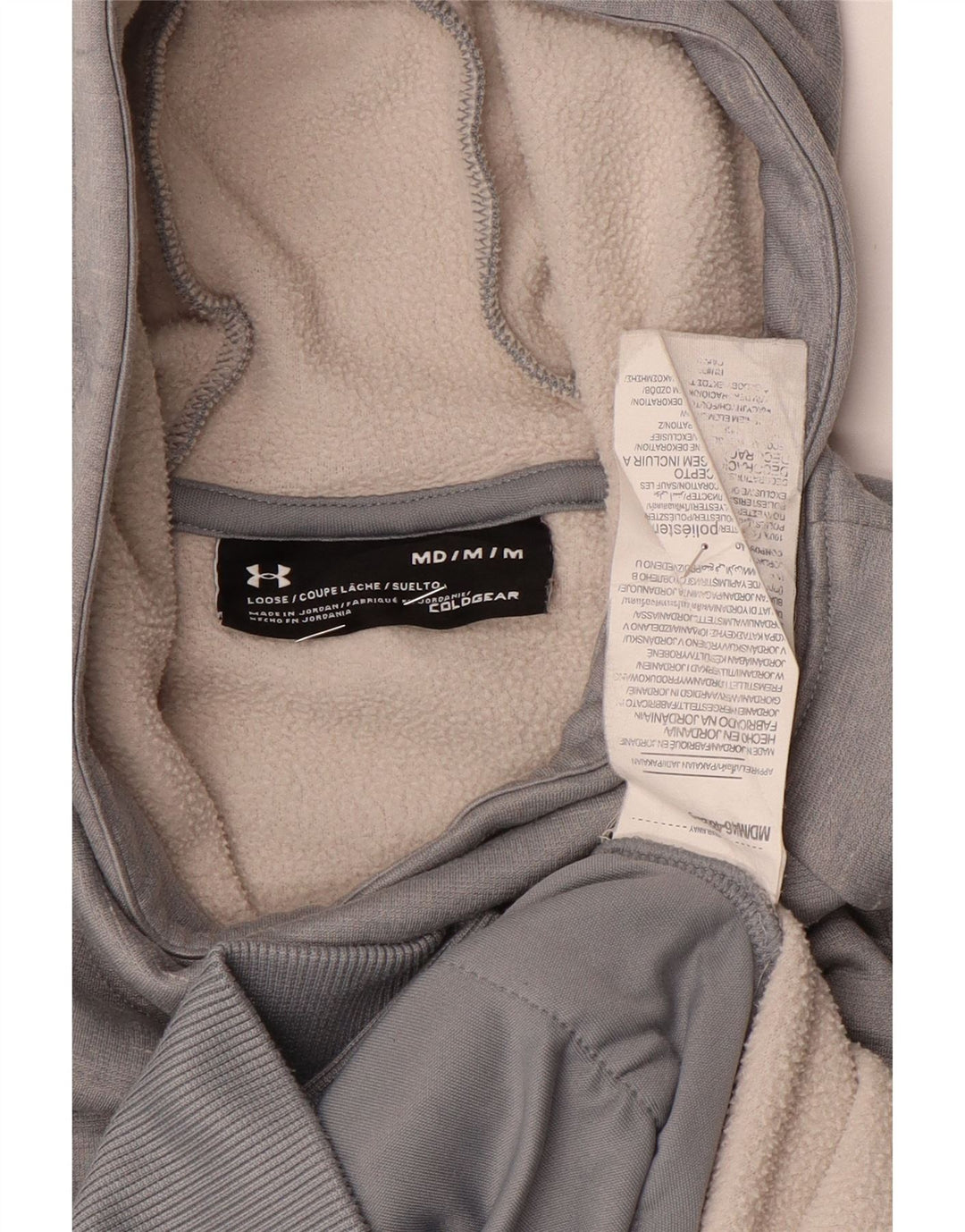 Pulover Under Armour pentru damă, cu grafică, UK 14, poliester, gri mediu