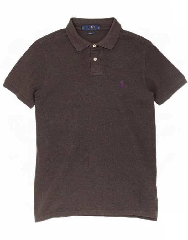 Polo Ralph Lauren Mens Slim Fit Polo Shirt Small Grey Cotton