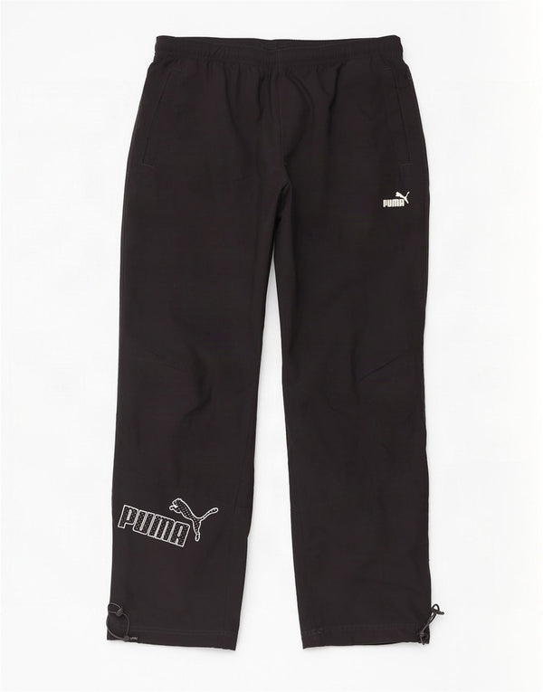 Pantaloni da tuta da uomo Puma Large neri in poliestere