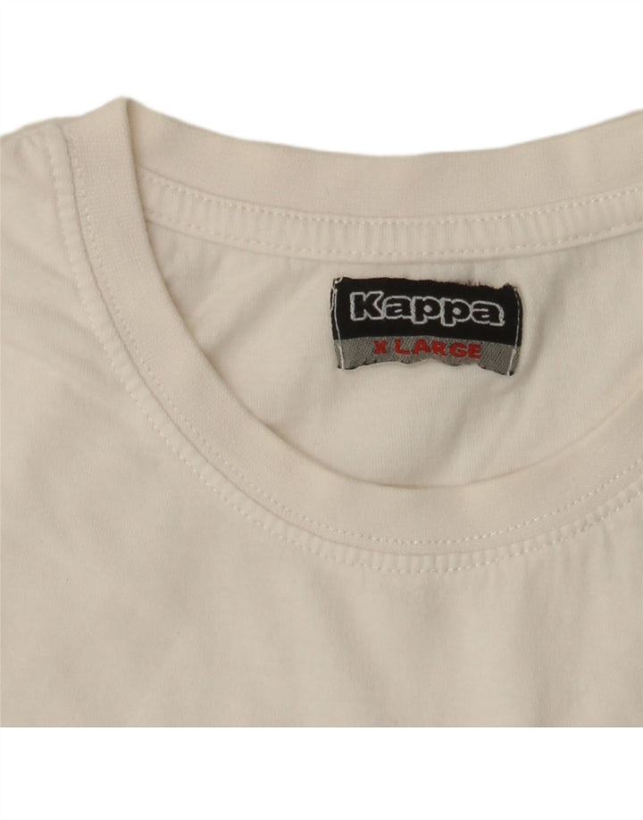 KAPPA Womens T-Shirt Top UK 18 XL White