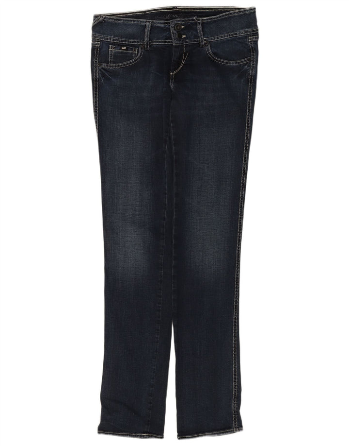 Gas Womens Slim Jeans W30 L34 Navy Blue Cotton