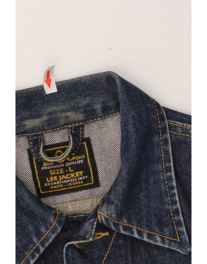 Giacca di jeans da donna Lee UK 14 grande cotone blu