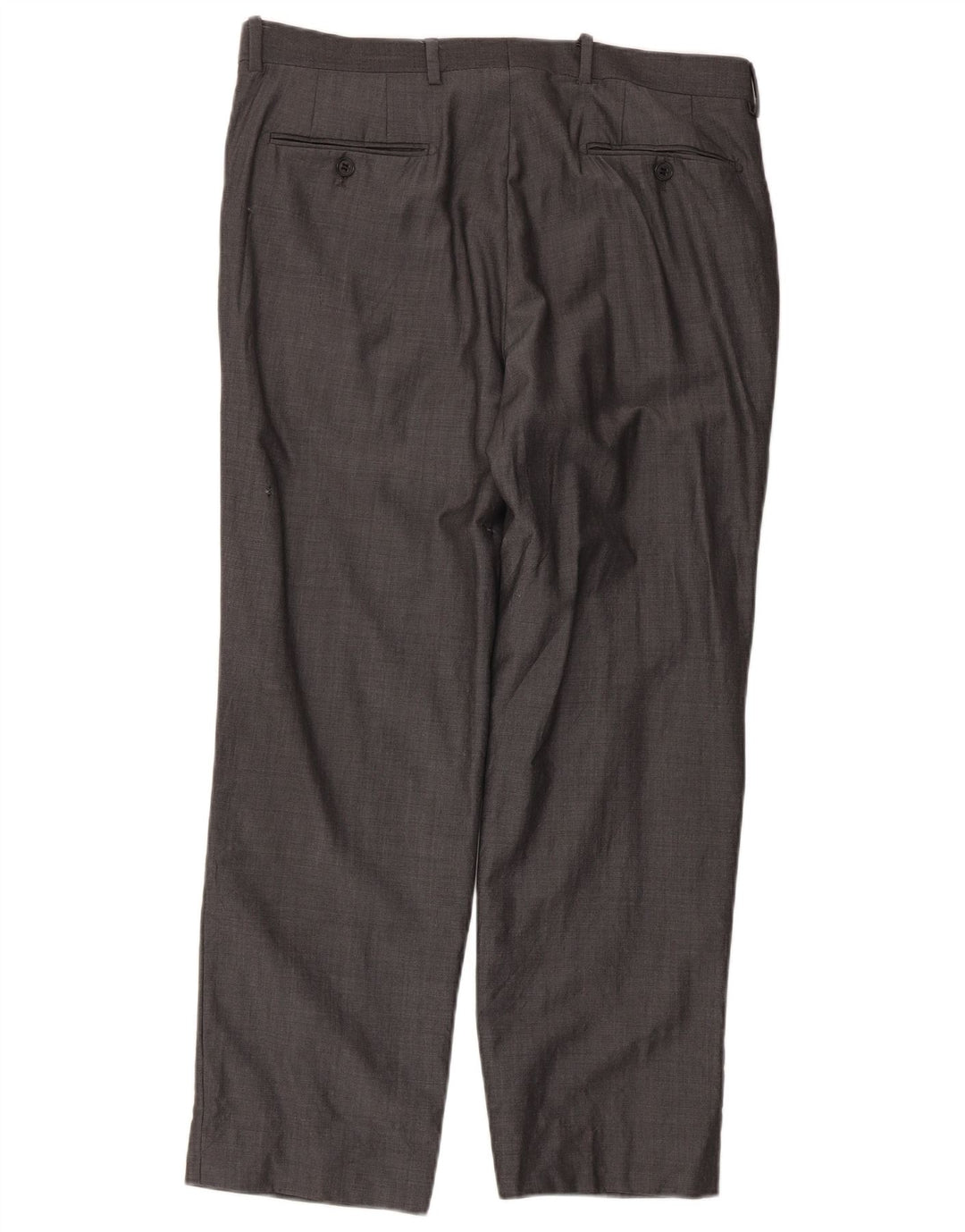Marks & Spencer Mens Autograph Straight Suit Trousers W34 L29 Grey Wool