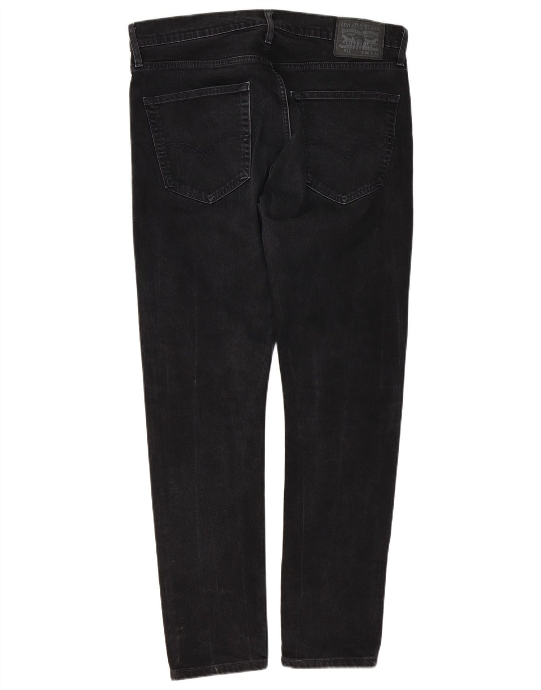 Levi's Mens Slim Tapered Jeans W36 L32 Black Cotton