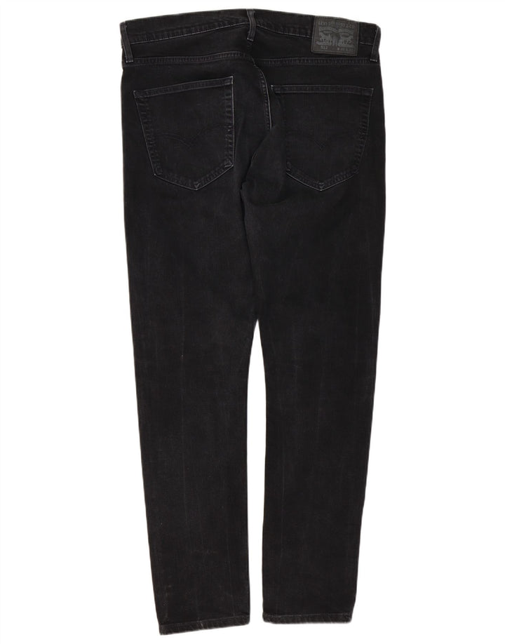 Levi's Mens Slim Tapered Jeans W36 L32 Black Cotton