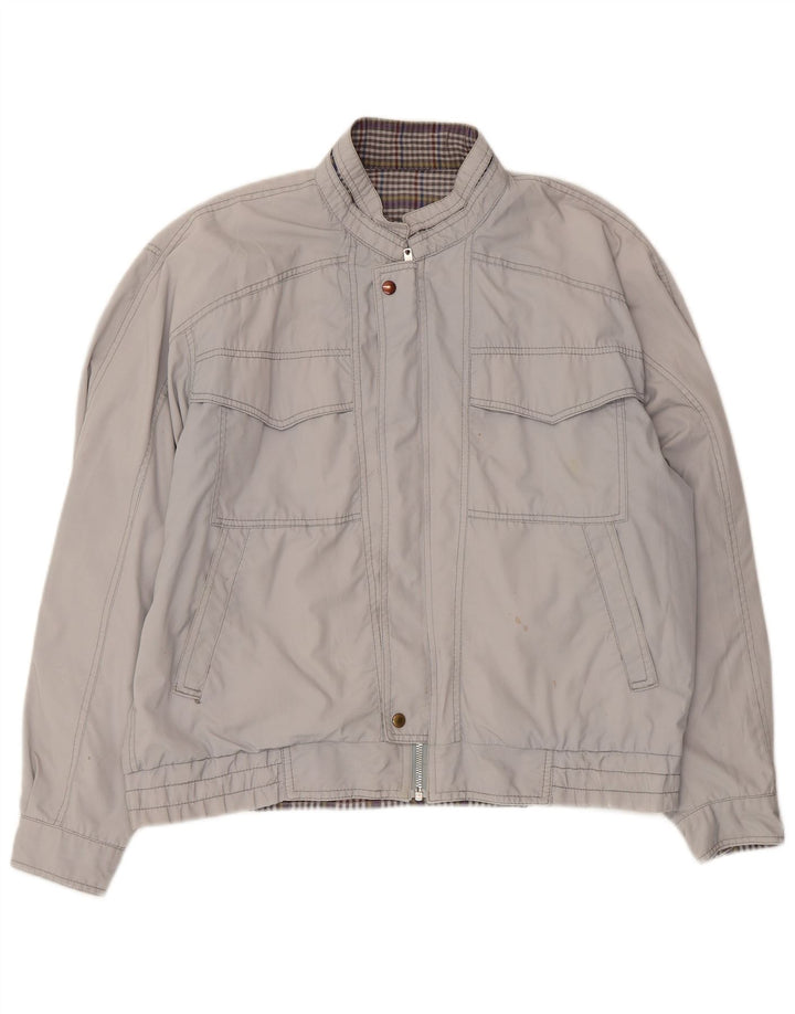 Vintage Ανδρικό Bomber Jacket UK 40 Large Grey