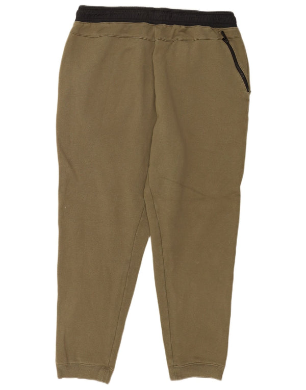 Nike Mens Tracksuit Trousers Joggers XL Khaki Colourblock Cotton